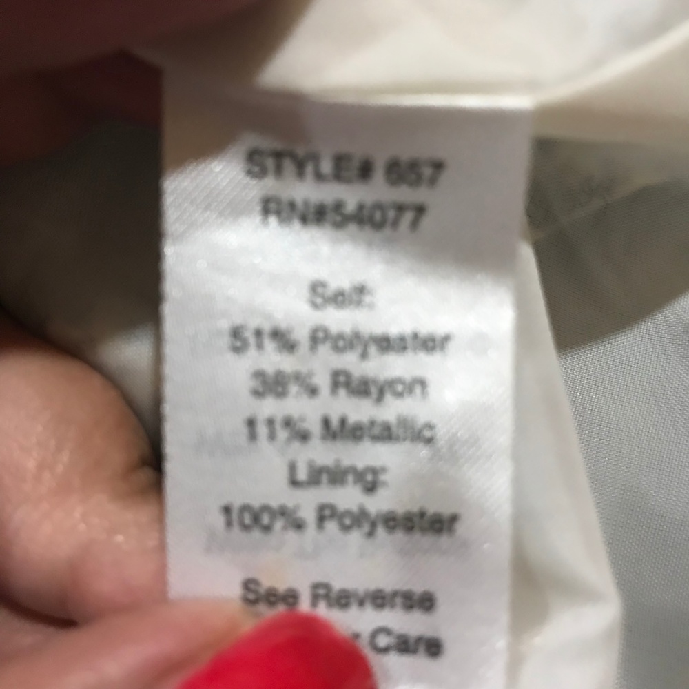 CAbi Chalet Metallic Jacket Size 6 Style 657 - Picture 7 of 8